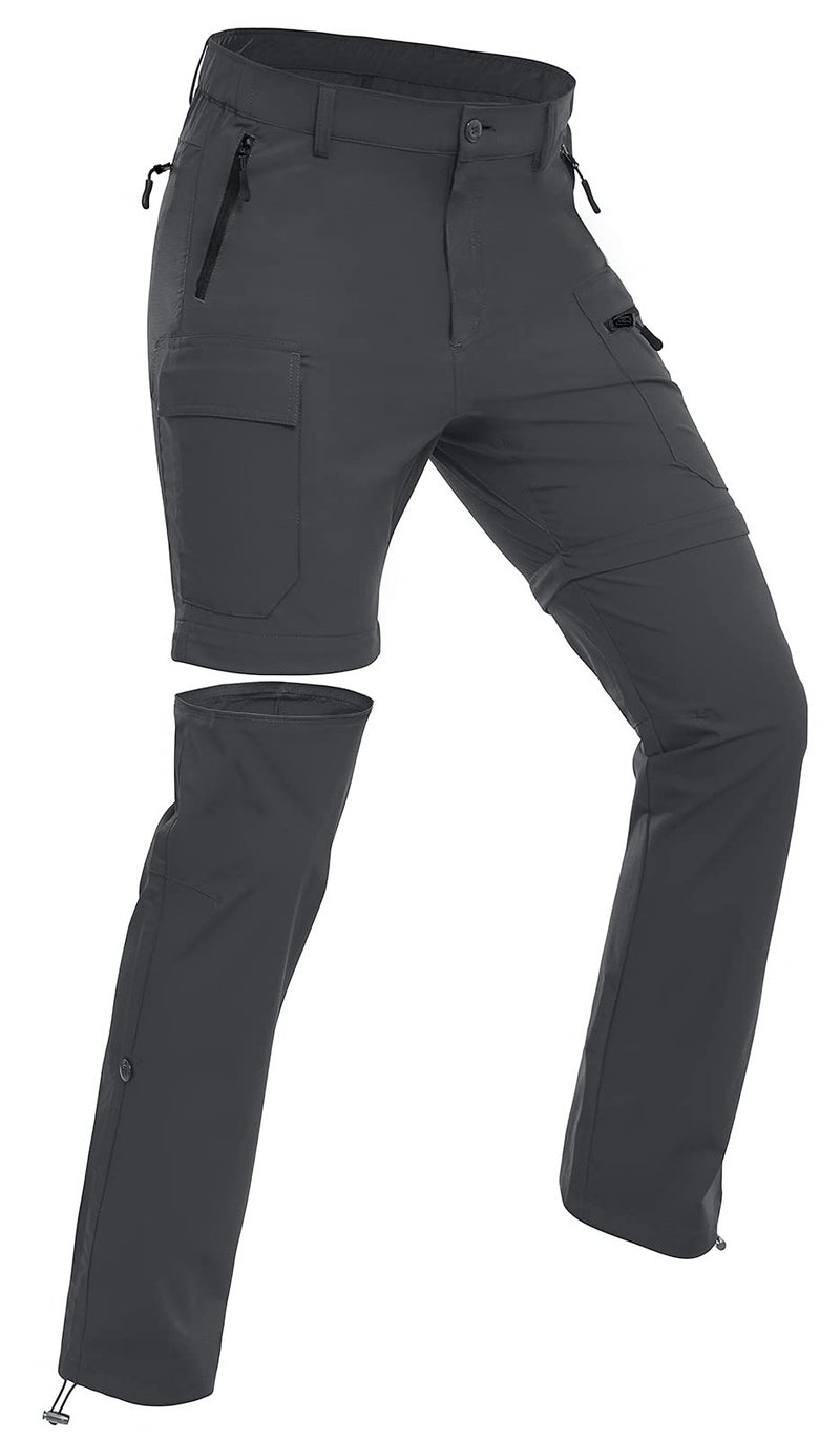 Wespornow Women's-Hiking-Pants Convertible-Zip-Off-Quick-Dry-Pants for Cargo, Camping, Travel, Outdoor, Fishing, Safari (Grey, Small, s) - Image 1